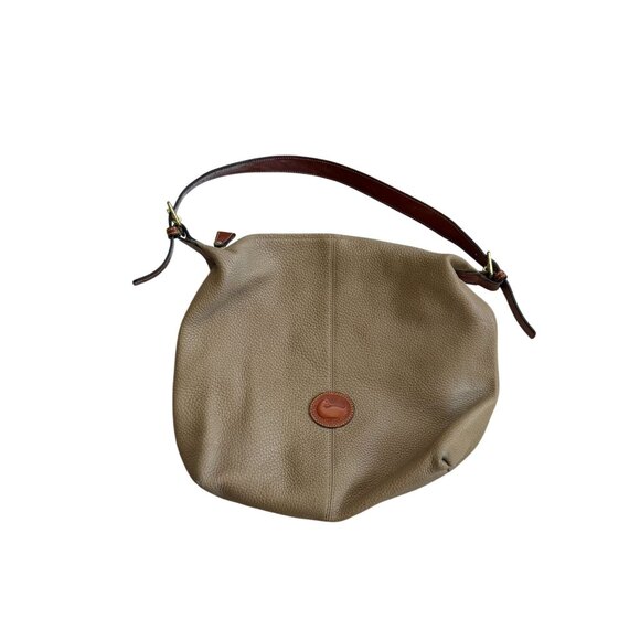DOONEY & BOURKE Vintage Tan Brown Pebble Leather Shoulder Bag - Picture 9 of 9